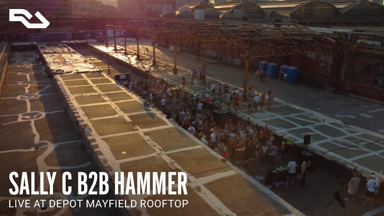 RA Live Sally C b2b Hammer on the rooftop at Depot Mayfield for The