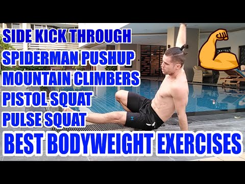 POOL WORKOUT W IFBB CPFT BILLY *Best Bodyweight Exercises You Can Do Anywhere - Bangkok, Thailand ??