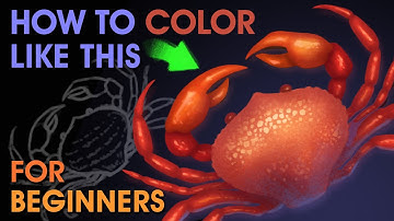 COLOR Your Drawings Like A Pro! Fast, Easy & Effective Digital Coloring Tutorial for BEGINNERS