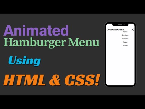 How to Create an Animated Hamburger Menu Using HTML & CSS Only