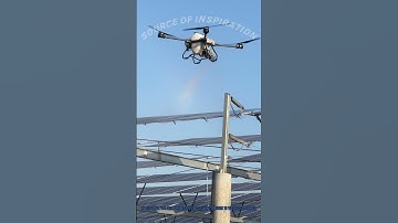 Drone Cleaning Solar Panels: Efficiently Wash PV Panels with Aerial Technology!