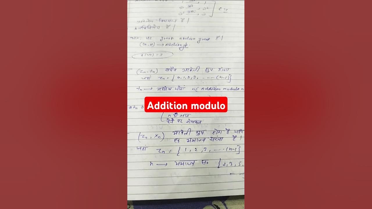 addition modulo n.#maths @LecturerAspirents - YouTube