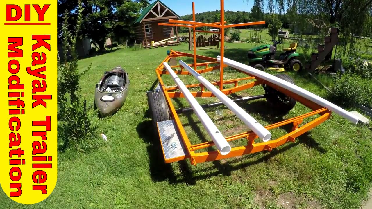 Kayak Trailer Build Modification Upgrade Custom DIY PVC 