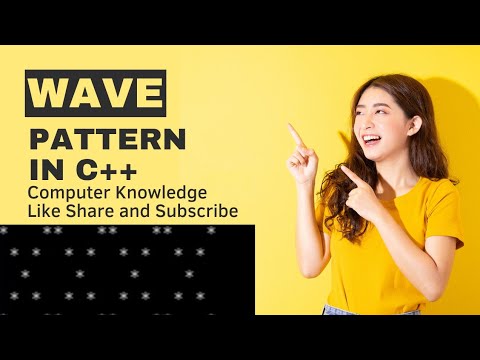 Wave Pattern in C++ 2.6 #computer #cpp #cpatterns  #pattern #cprogramming #computerknowledge
