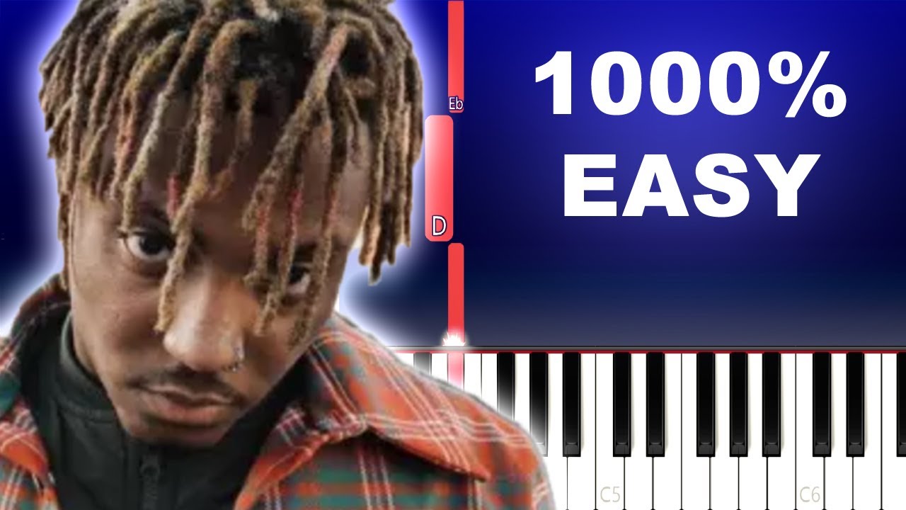 Juice Wrld Robbery (1000 Easy Piano Tutorial) YouTube