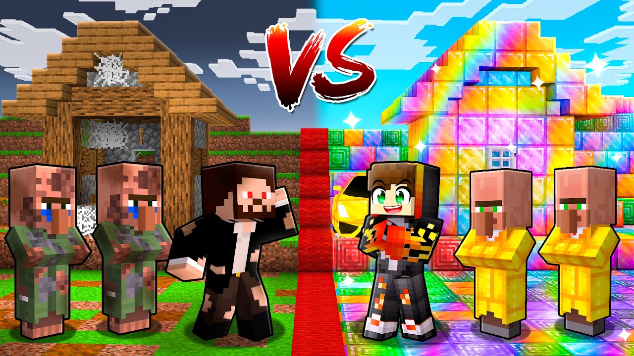 AVARATIA VS DIRT VILLAGE CHALLENGE IN MINECRAFT!!