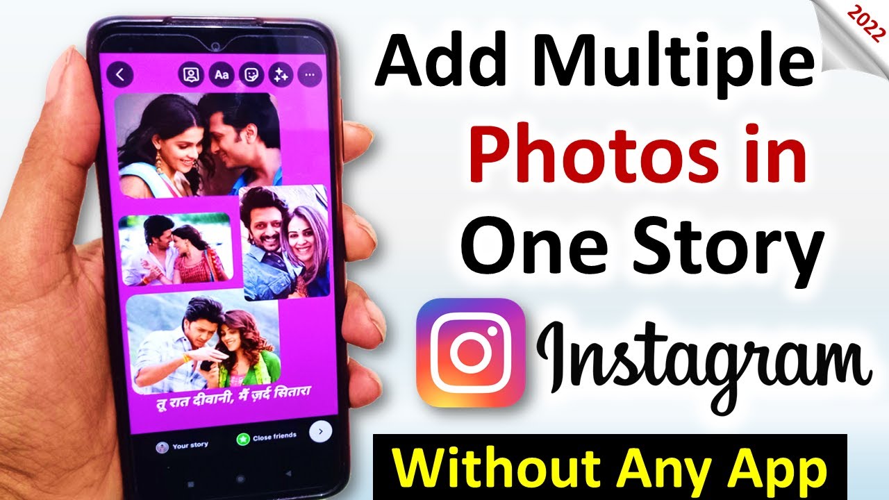 How To Add Multiple Photos in Instagram Story | Add More than one Photo ...