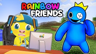 JUGANDO RAINBOWN FRIENDS ROBLOX | ESCONDIENDO DEL MONSTRUO AZUL screenshot 5