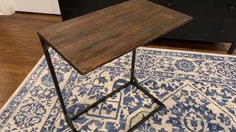 Sofa Side Table Couch End C Shaped Table That Slide Under Review, side table review and assembly