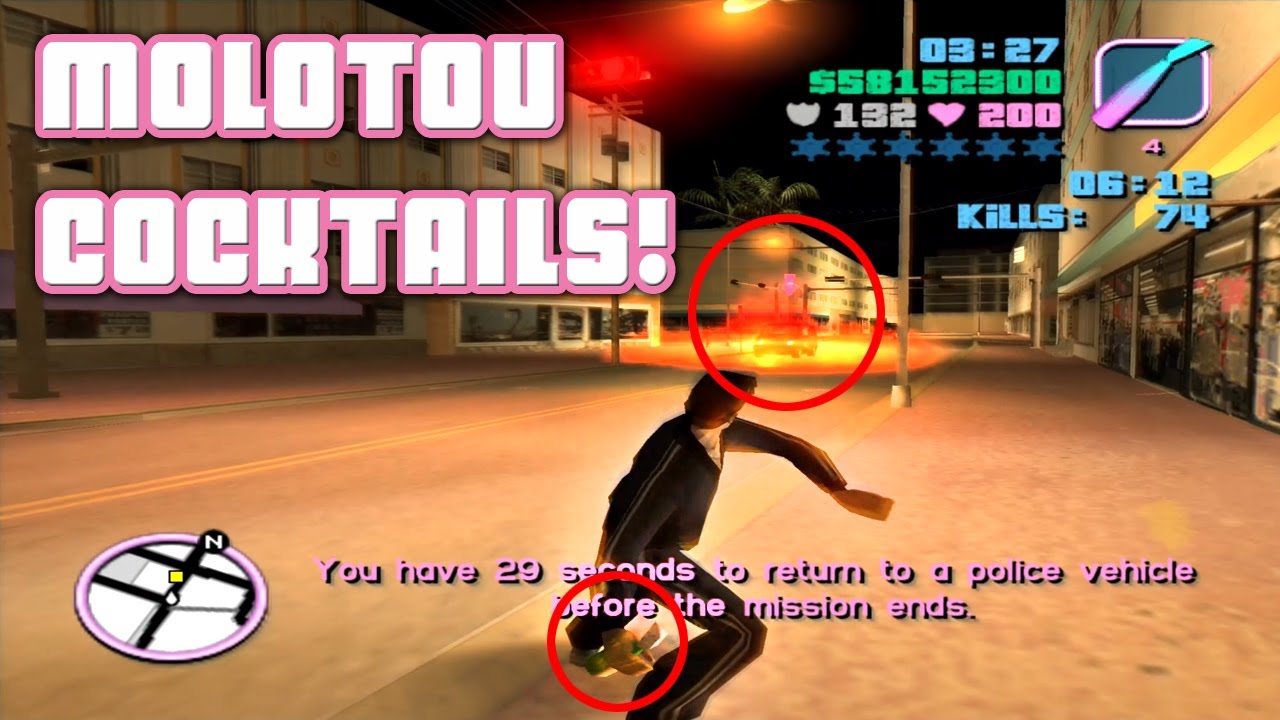 Molotov Cocktails! / Vigilante Levels 1-12 / GTA Vice City