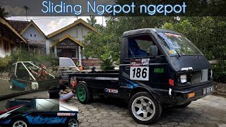 Suzuki Carry Mitsubishi T120SS Mobil Niaga Jago Ngedrift (Slalom)