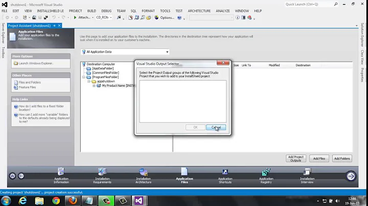 How to create Setup exe file in Visual Studio 2012 or 2013