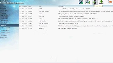 iPhone Recovery Notes - Recover Notes from iPhone Backup