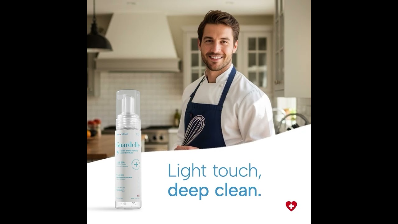 Guardelle Water-Based Hand Sanitizer | Gentle Alcohol-Free Hand Care
