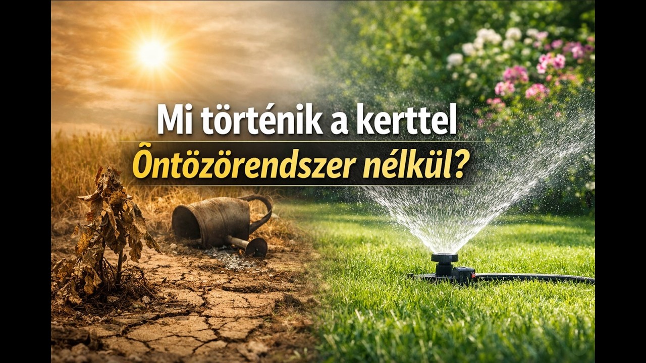 Mi történik a kerteddel öntözőrendszer nélkül?