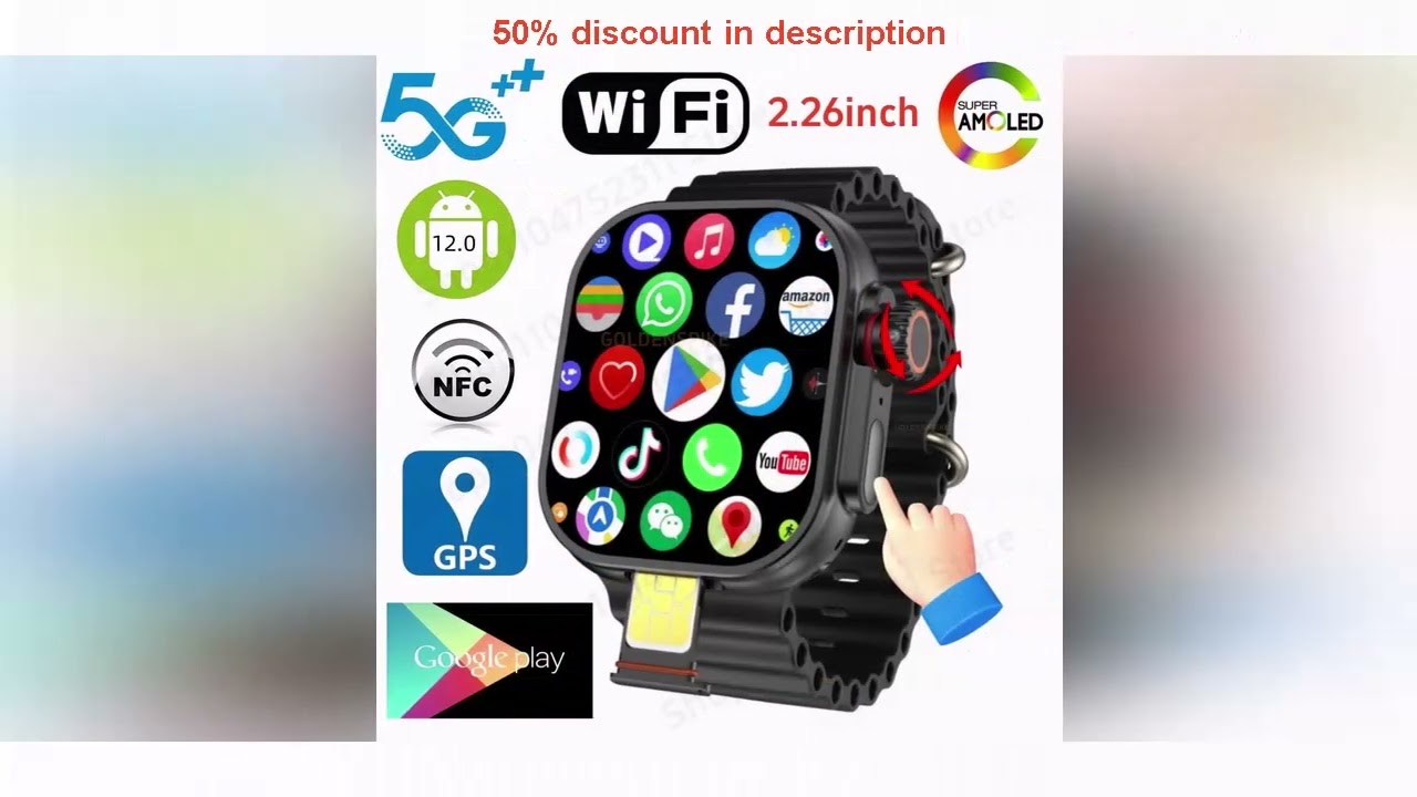 Latest Products You Must Know! S10 Ultra CD12 Smartwatch Touch encoder Android 12.0 5G Smart Watc