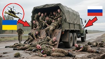 Ukrainian FPV Drone Destroys Russian Truck Full of Soldiers!