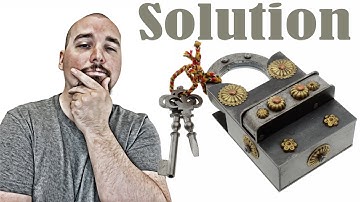 15 Step Extreme  2 Key Puzzle Lock from Puzzle Master - Solution