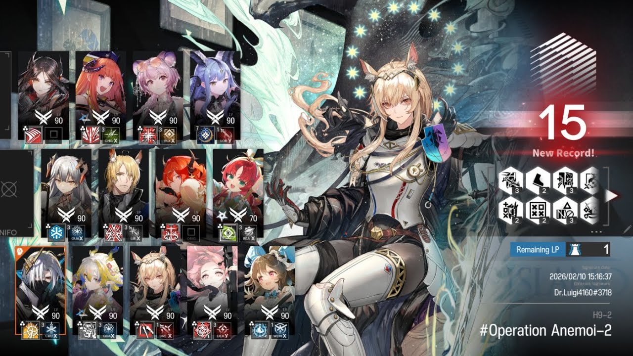 [Arknights] Holographic Combat Matrix - H9-2: Operation Anemoi-2 Trimmed Medal Attempts and Clear