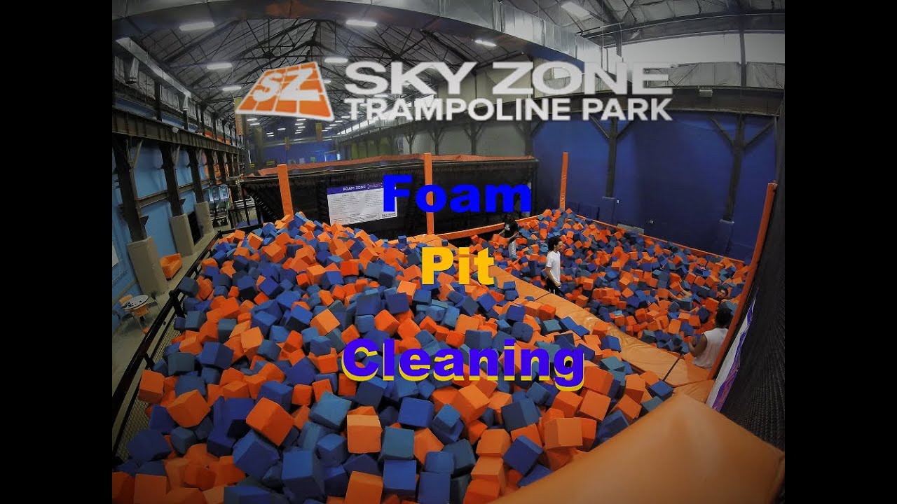 Foam Pit Cleaning At Sky Zone YouTube