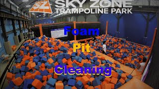 Foam Pit Cleaning At Sky Zone