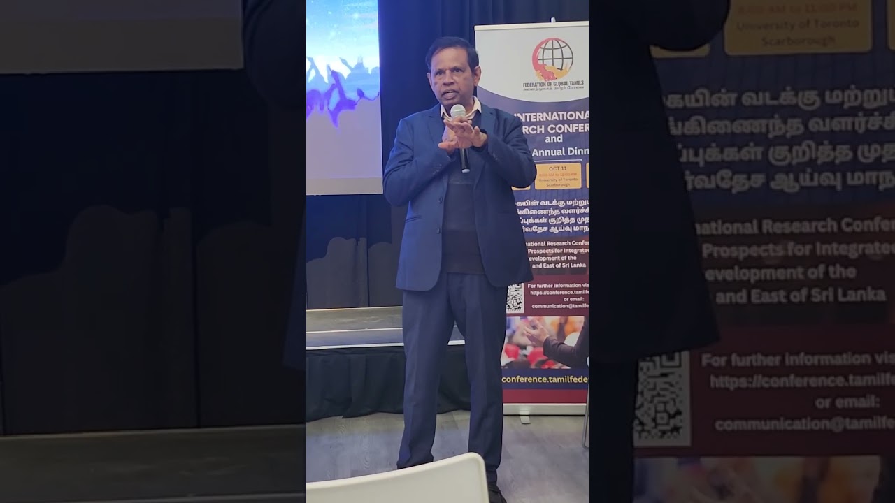 Day 3 - Final remarks of FGT International Research Conference organizer Nimal @ CTCC, Toronto, 2025