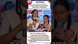 Public speaking event #Rosarian#Roary Niketan high school