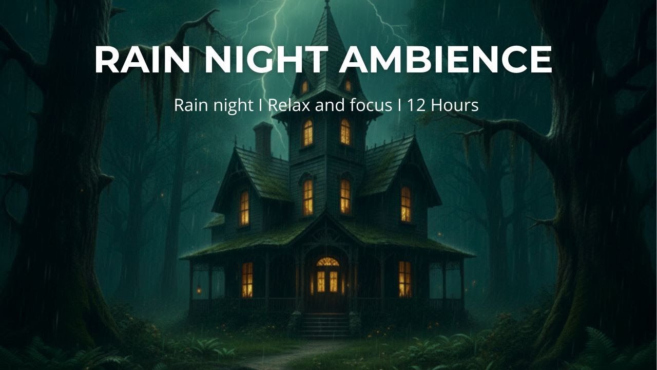 HEAVY RAIN AND THUNDER SOUNDS FOR STUDY, RELAX & SLEEP INSTANTLY  PEACEFUL MIND 