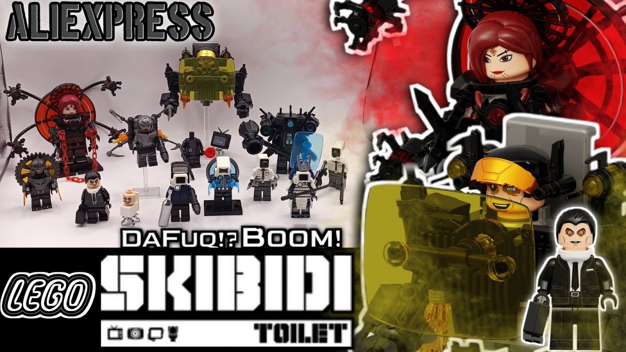 LEGO SKIBIDI TOILET из Китая#8▷ЭПИЧНЫЕ МИНИФИГУРКИ ПО СКИБИДИ ТУАЛЕТ
