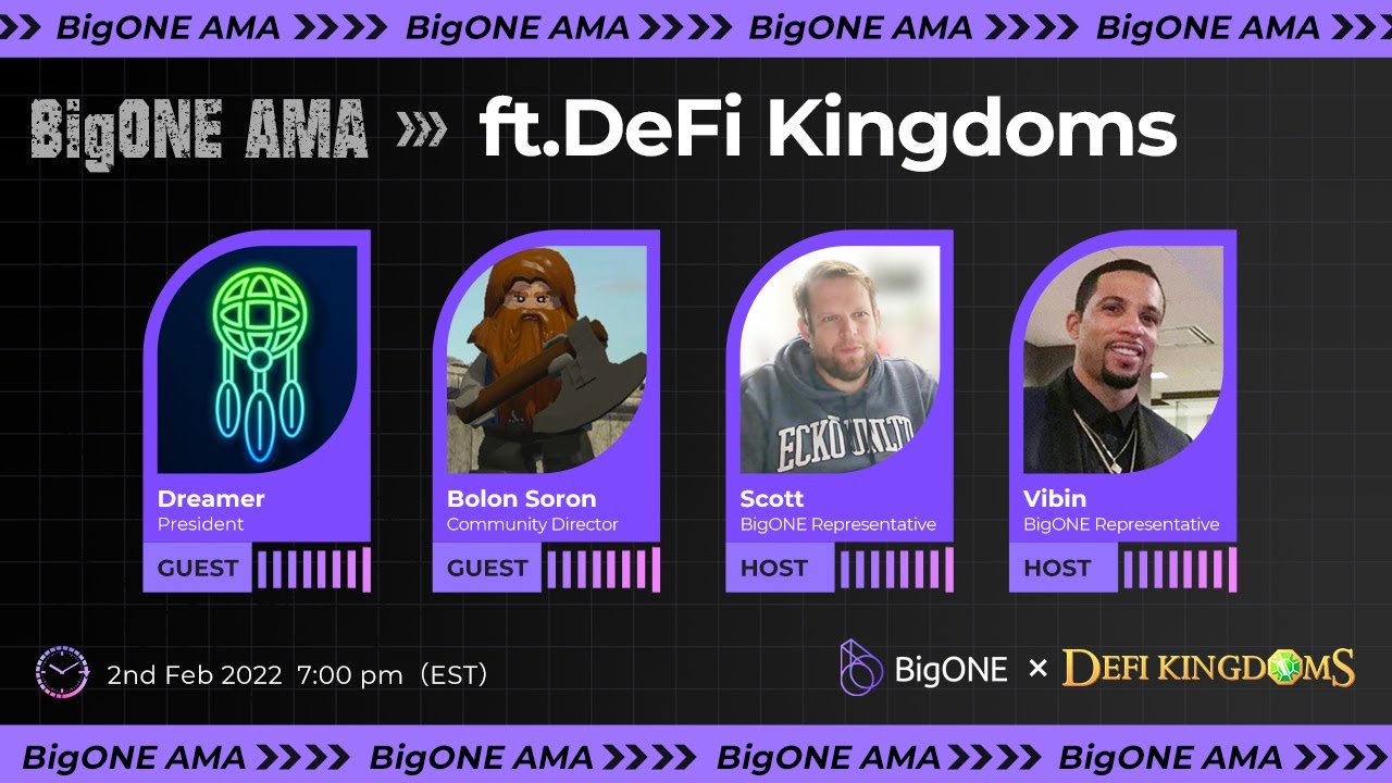 Defi Kingdoms AMA w/Dreamer and Bolon