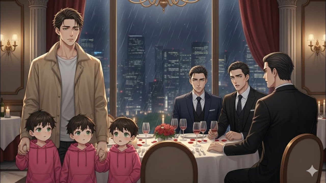 Triplet Alpha  Froze At Anniversary Dinner With Their New Omega -Their Ex- Omega Walked In With Sons