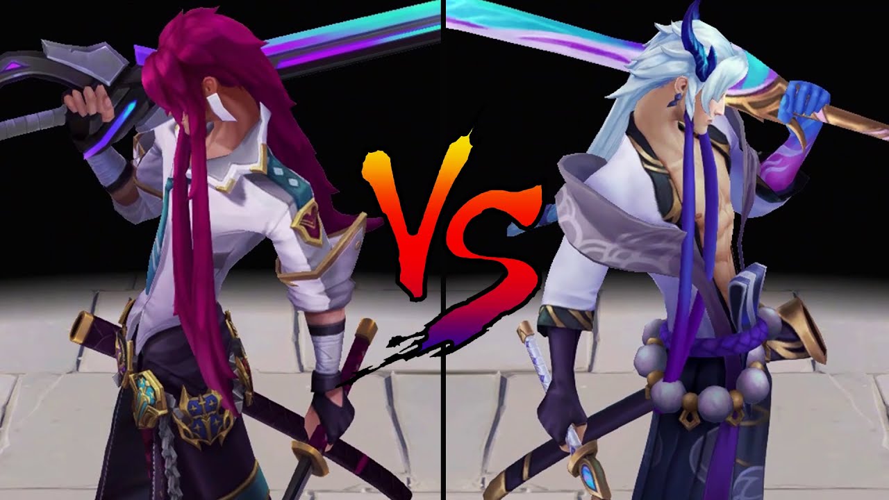 Battle Academia Yone vs Spirit Blossom Yone Skin Comparison Spotlight ...