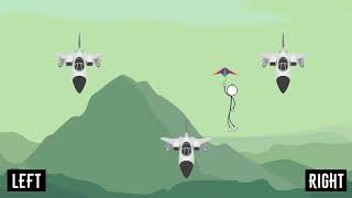Stickman airplane escape screenshot 5