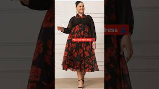 plus size midi dress 👗👌🏻😍#wishlink #Myntra#myntrahaul