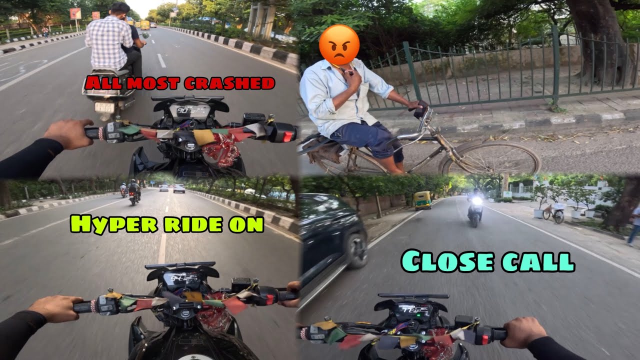 Hyper ride on my xtreme 125R 🔥 || all most crashed omg 😨 || modified my xtreme 