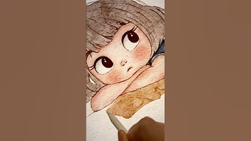 Watercolor brushes for Procreate…👩🏻#watercolorart #procreateart #asmr #cuteart #procreate