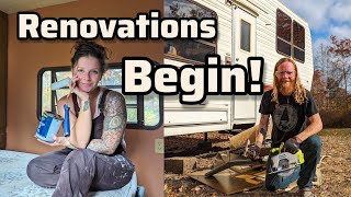 Old Camper ➡️ Homestead Tiny Home | Renovating our off-grid home before winter by Runaway Matt + Cass 50,237 views 6 months ago 20 minutes
