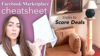 Hacks to SCORE DEALS on Facebook Marketplace // thrifting secrets, antiques + decorating on a budget