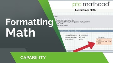 Formatting Math in Mathcad Prime