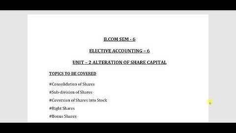 B.COM SEM - 6 UNIT - 2 CH - BUY BACK OF SHARES