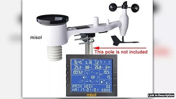 MISOL Wireless weather station connect to WiFi upload data to web wunderground Top Seller