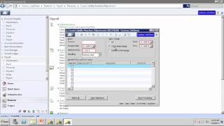 Payroll and Direct Deposit Setup Screens - Dynamics SL 2011 SP2 Profile