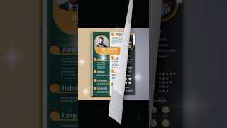 Professional CV Design Only Rs. 250 😍 | CV Templates for Jobs #Shorts
