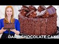 The Best Dark Chocolate Cake Recipe | Extra Rich, Moist & Chocolatey!