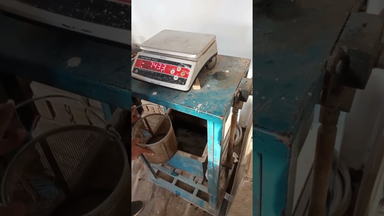 اختبار تحديد الوزن النوعي ونسبة الامتصاص الركام الخشن.