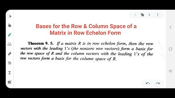 Elementary Linear Algebra/// Fourth Semester BSc Core Mathematics /// Calicut University
