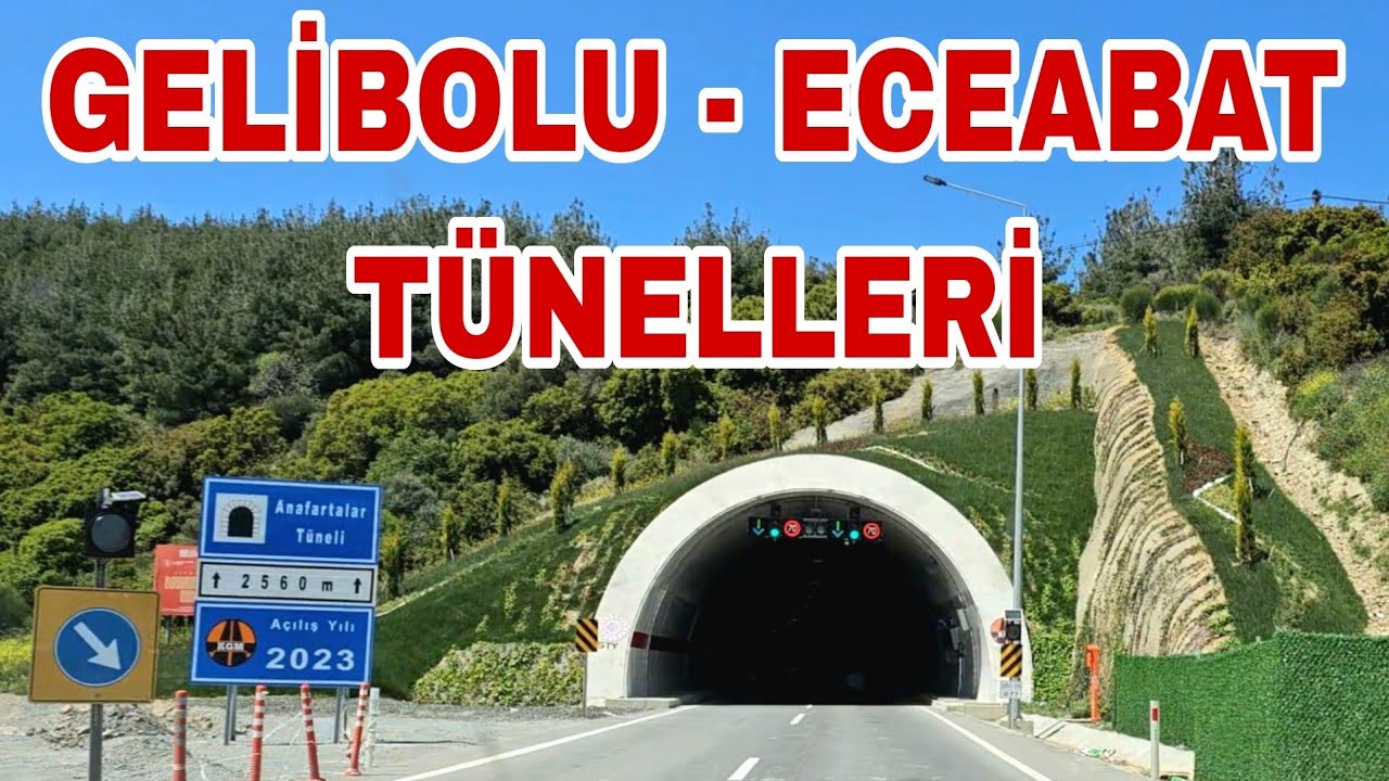 Gelibolu Eceabat arası Tüneller ve Feribot ile Çanakkale'ye Geçiş