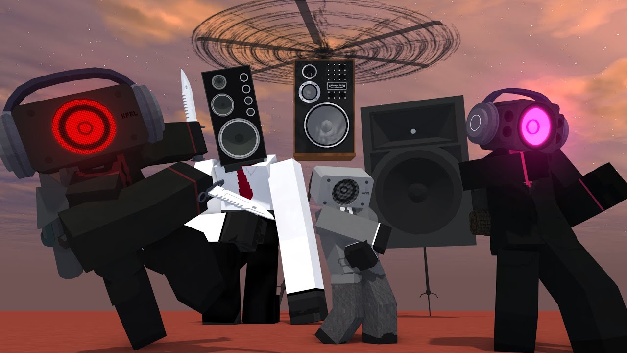 Skibidi toilet Speakers pack V2 (Free-Download) Mine-Imator - YouTube