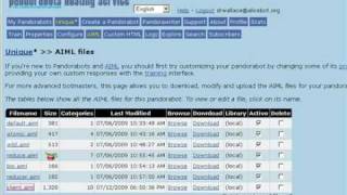 Talking about AIML Predicates