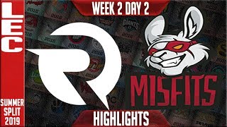 OG vs MSF Highlights | LEC Summer 2019 Week 2 Day 2 | Origen vs Misfits Gaming
